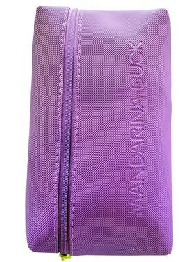 Mandarina Duck Turkish Airlines Purple Toiletry Bag Amenity Travel Pouch Empty‎